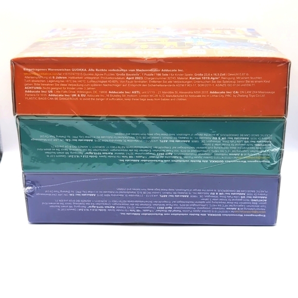 NIP Three (3) Quokka 100 Piece Puzzles - Dragons, Pirates & Construction Themes - Picture 5 of 7